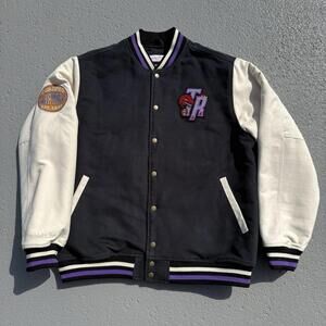 Men’s Mitchell & Ness NBA Toronto Raptors Heavyweight Varsity Jacket Large NWOT